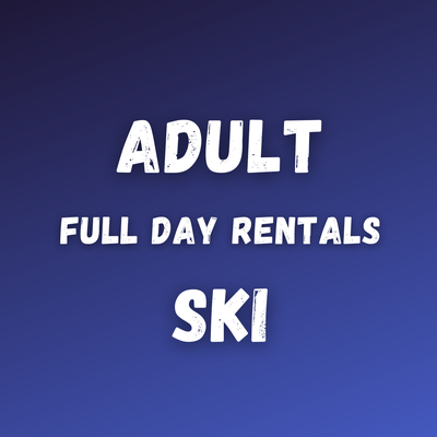 Adult Full Day Ski Rental Set