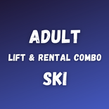 Adult Ski Lift & Rental Combo