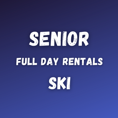 Senior Full Day Ski Rental Set