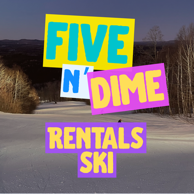 Five N' Dime Complete Ski Rental Set