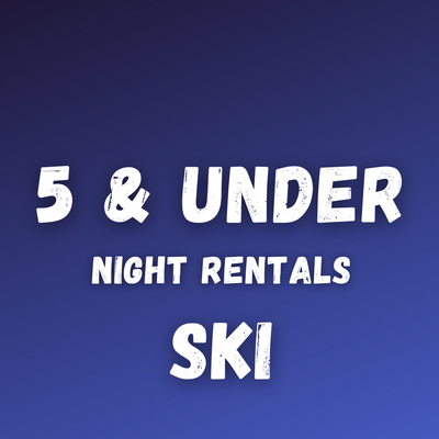 5 & Under Night Ski Rental